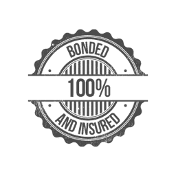 Bonded 100% and Insured